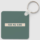 Niedlich süße Retro Funny Checkmate Valentine Gesc Schlüsselanhänger (Rückseite)