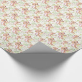 *~* Niedlich süße Whimsical Flying Dragon Dinosaur Geschenkpapier (Ecke)