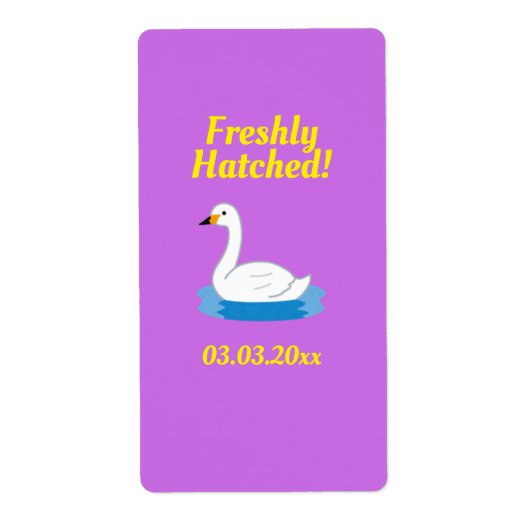 Niedlich Swan Theme Girl Baby Dusche (Vorne)