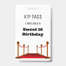 Niedlich Sweet 16 Busbahnhof Einladung VIP Ausweis