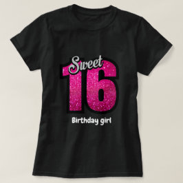 Niedlich Sweet 16 Geburtstag T - Shirt