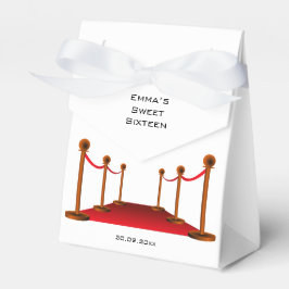 Niedlich Sweet 16 White & Red Tepet Geburtstagspar Geschenkschachtel