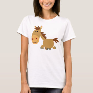 Niedlich Sweet Cartoon Pferde Frauen T - Shirt