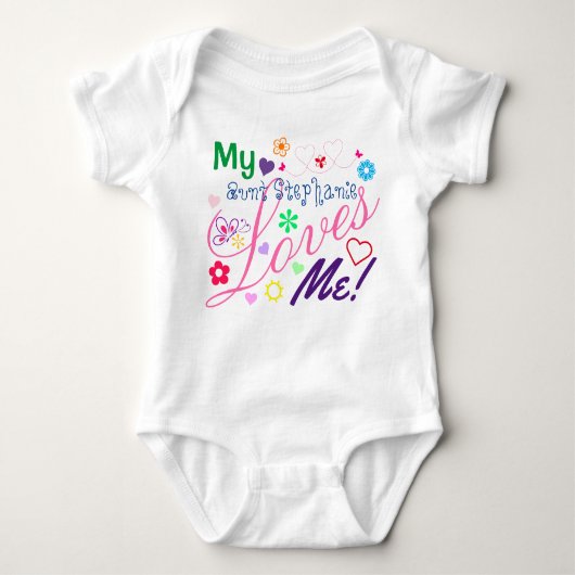 Niedlich Sweet Colorful Girly My Tante Lieben Baby Strampler (Vorderseite)