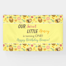 Niedlich Sweet Little Honey Bumble Bee Birthday Ba Banner