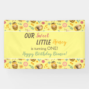 Niedlich Sweet Little Honey Bumble Bee Birthday Ba Banner