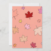 Niedlich Sweet Little Pumpkin Herbstlaubs Kinderdu Einladung (Rückseite)