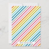 Niedlich Sweet Lollipop Candy Land Birthday Party Einladung (Rückseite)