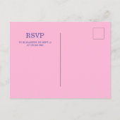 Niedlich Sweet Magical Unicorn Geburtstagsparty Einladungspostkarte (Rückseite)