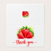 Niedlich & Sweet Strawberry Baby Dusche (Außenseite Aufgefaltet)