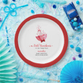 Niedlich Sweetheart Schirm Bow Baby Dusche Pappteller (Party)