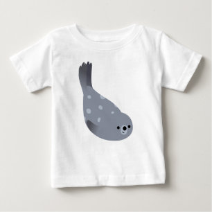 Niedlich Swimming Cartoon Hafen Siegel Baby T - Sh Baby T-shirt