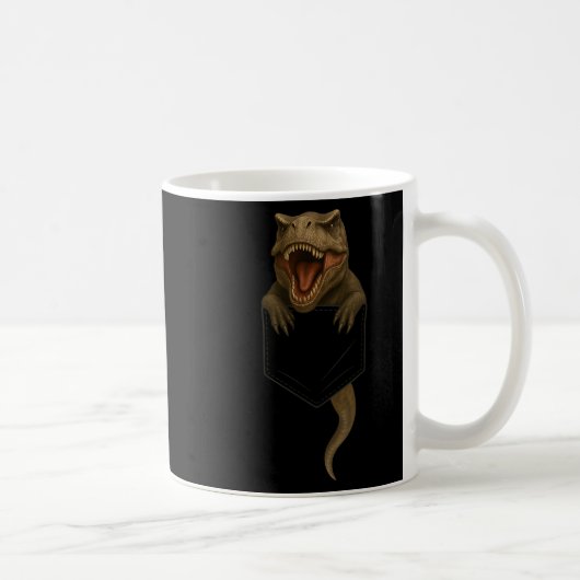 Niedlich T Rex Cket Funny Dinosaurier für Männer F Kaffeetasse (Rechts)