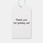 Niedlich T-Rex Dinosaur Kindergeburtstag Cartoon J Geschenkanhänger (Rückseite)