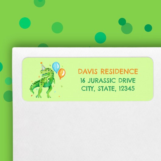 Niedlich T rex Dinosaurier Boys Birthday Green Wat