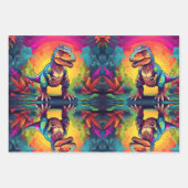Niedlich T Rex Dinosaurier Geschenkpapier Set (Vorderseite 3)