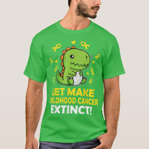 Niedlich T Rex Dinosaurier Machen wir Kinderkrebs T-Shirt