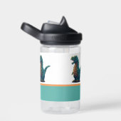 Niedlich T-Rex Happy Dinosaurier Tyrannosaurus Rex Trinkflasche (rechts)