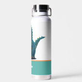 Niedlich T-Rex Happy Tyrannosaurus Rex Dinosaur Trinkflasche (Rückseite)