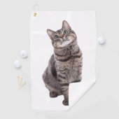 Niedlich Tabby Cat Golfhandtuch (Insitu)