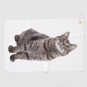 Niedlich Tabby Cat Golfhandtuch (Horizontal)