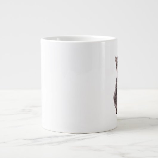 Niedlich Tabby Cat Jumbo-Tasse (Vorderseite)