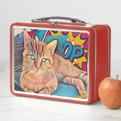 Niedlich Tabby Cat Metall Brotdose (Beispiel)