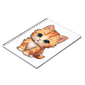 Niedlich Tabby Cat Notizblock (Linke Seite)