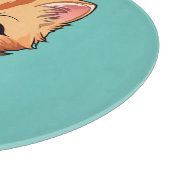 Niedlich Tabby Cat Schneidebrett (Ecke)