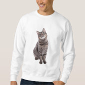 Niedlich Tabby Cat Sweatshirt (Vorderseite)