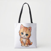 Niedlich Tabby Cat Tasche (Vorderseite)