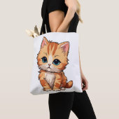 Niedlich Tabby Cat Tasche (Von Nahem)