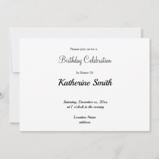 Niedlich Tabby Kitten Foto Geburtstag Einladung (Rückseite)