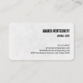 Niedlich Tabby Kitten sieht überraschend aus Visitenkarte (Rückseite)