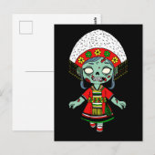 Niedlich taiwanesisch Zombie Postkarte (Vorne/Hinten)