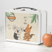 Niedlich Talking Koala und Kangaroo ID457 Metall Lunch Box (Beispiel)