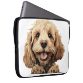 NIEDLICH TAN COCKAPOO PUPPY HUND LAPTOPSCHUTZHÜLLE (Vorne Rechts)