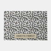 Niedlich Tan Leopard Drucktür Fußmatte (Vorderseite)