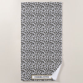 Niedlich Tan Leopard Print Beach Handtuch