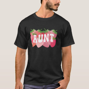 Niedlich Tante Strawberry Lover Mama Mommy Happy M T-Shirt