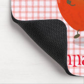 Niedlich tanzende Apfel-Cartoon-Abbildung Mousepad (Ecke)