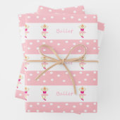 Niedlich tanzende Ballerinas Geschenkpapier Set (Beispiel)