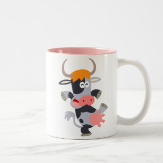 Niedlich Tanzende Cartoon Kuh Tasse