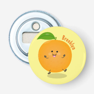 Niedlich tanzende Orangenzitrusfrüchte Flaschenöffner
