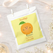 Niedlich tanzende Orangenzitrusfrüchte Geschenktütchen (Ausgeschnitten)