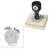 Niedlich tanzende Orangenzitrusfrüchte Gummistempel (Stempel)