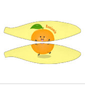 Niedlich tanzende Orangenzitrusfrüchte Mini Basketball (Panele)