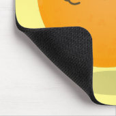 Niedlich tanzende Orangenzitrusfrüchte Mousepad (Ecke)