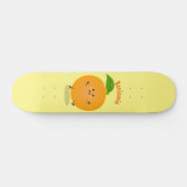Niedlich tanzende Orangenzitrusfrüchte Skateboard (Horizontal)