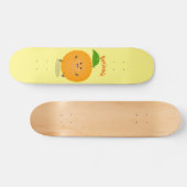 Niedlich tanzende Orangenzitrusfrüchte Skateboard (Horizontal)